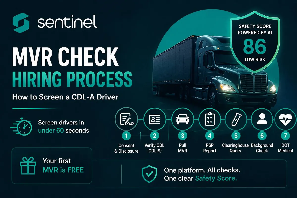 MVR Check Hiring Process Guide: How to Screen a CDL-A Driver